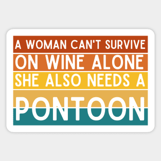 Pontoon Queen Sticker